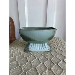 Frankoma Plainsman green medium planter